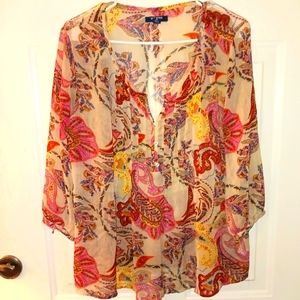 Old Navy Floral Flowy top Size M